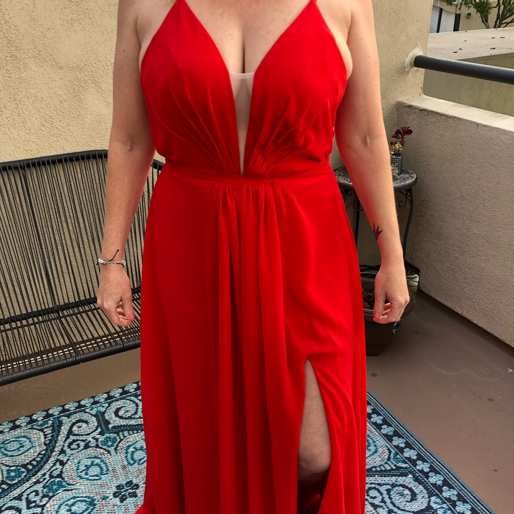 Red prom dress